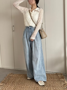 えだ( ¨̮ )さん(レディース・155cm)の春コーディネート