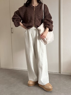 「Java（ジャバ）のアイテム」を使った、えだ( ¨̮ )さん（レディース・155cm）の冬コーディネート