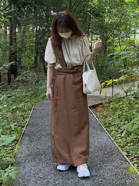 「足袋」｜「アイテム（その他）」を使った、えだ( ¨̮ )さん（レディース・155cm）の秋コーディネート