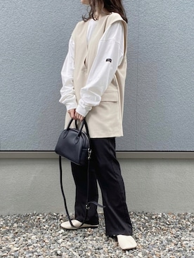 えだ( ¨̮ )さん（レディース・155cm）の秋コーディネート