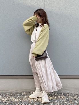 えだ( ¨̮ )さん（レディース・155cm）の春コーディネート