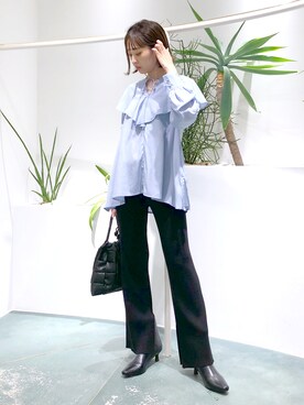 鐘ヶ江真由子さん（レディース・159cm）の秋コーディネート