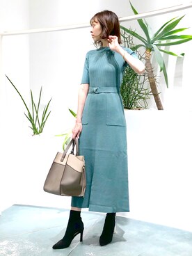 鐘ヶ江真由子さん(レディース・159cm)の秋コーディネート