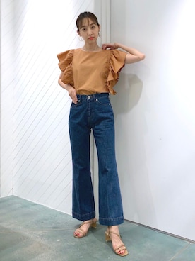 鐘ヶ江真由子さん（レディース・159cm）の夏コーディネート