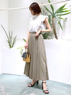 鐘ヶ江真由子さん（レディース・159cm）の夏コーディネート