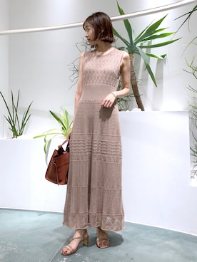 鐘ヶ江真由子さん(レディース・159cm)の夏コーディネート