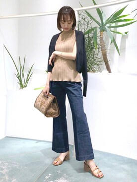 鐘ヶ江真由子さん（レディース・159cm）の夏コーディネート