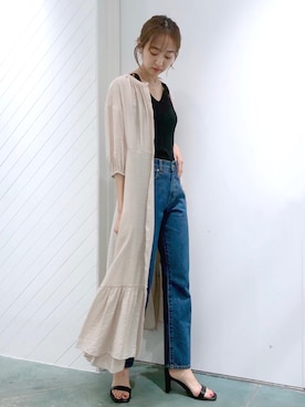 鐘ヶ江真由子さん（レディース・159cm）の夏コーディネート