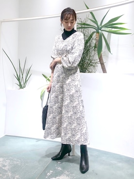 鐘ヶ江真由子さん（レディース・159cm）の秋コーディネート