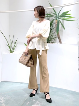 鐘ヶ江真由子さん（レディース・159cm）の秋コーディネート