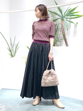 鐘ヶ江真由子さん（レディース・159cm）の秋コーディネート