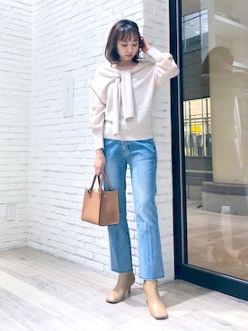 鐘ヶ江真由子さん(レディース・159cm)の秋コーディネート