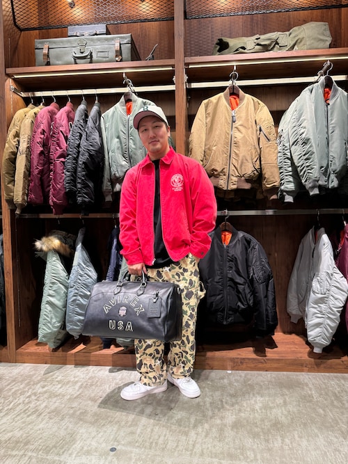 《直営店別注》VARSITY DUFFLE BAG / バーシティ ダッフル バッグ / AVIREX / アヴィレックス