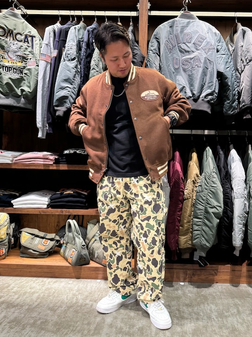 WOOL MOSSA VARSITY JACKET / ウールモッサ バーシティ ジャケット / AVIREX / アヴィレックス