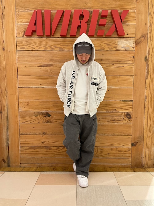 セール】AIR NATIONAL GUARD PATCH ＆ PRINT ZIP UP PARKA