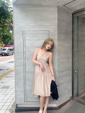 「envym_staff」｜「アイテム（ワンピース/ドレス）」を使った、ENVYM_MADOKAさん（レディース・164cm）の夏コーディネート
