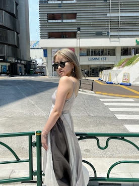 「envym_staff」｜「アイテム（ワンピース/ドレス）」を使った、ENVYM_MADOKAさん（レディース・164cm）の夏コーディネート