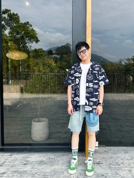 「CASIO(カシオ)のアイテム」を使った、Fox Changさん(メンズ・174cm)の冬コーディネート