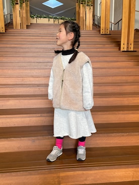 uuutanさん（キッズ・90cm）の冬コーディネート