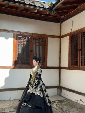 「M（エム）のアイテム（トップス）」を使った、3點69さん（レディース・158cm）の春コーディネート