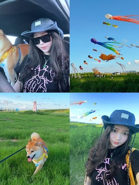 「M（エム）のアイテム」を使った、3點69さん（レディース・158cm）の春コーディネート