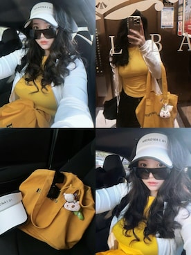 「M（エム）のアイテム（トップス）」を使った、3點69さん（レディース・158cm）の春コーディネート