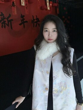 「M（エム）のアイテム」を使った、3點69さん（レディース・158cm）の春コーディネート