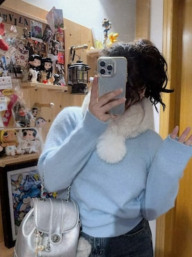 「M（エム）のアイテム（トップス）」を使った、3點69さん（レディース・158cm）の春コーディネート