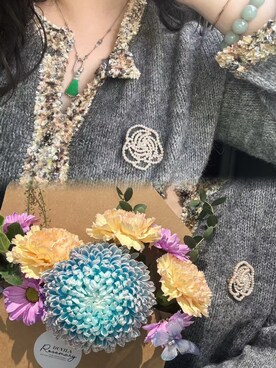 「M（エム）のアイテム（トップス）」を使った、3點69さん（レディース・158cm）の春コーディネート