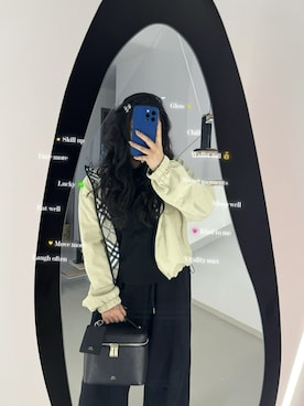 「M（エム）のアイテム（トップス）」を使った、3點69さん（レディース・158cm）の春コーディネート