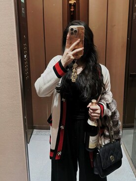 「M（エム）のアイテム（トップス）」を使った、3點69さん（レディース・158cm）の春コーディネート