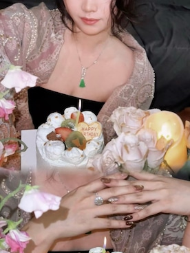 「M（エム）のアイテム（トップス）」を使った、3點69さん（レディース・158cm）の春コーディネート