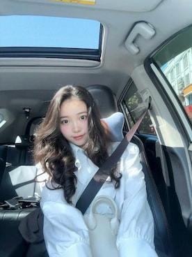 「M（エム）のアイテム」を使った、3點69さん（レディース・158cm）の春コーディネート