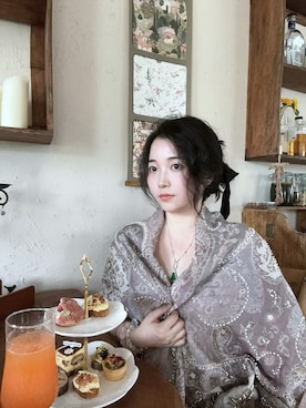 「M（エム）のアイテム」を使った、3點69さん（レディース・158cm）の春コーディネート