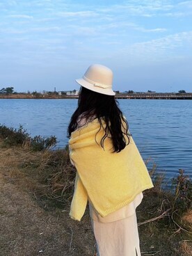 「M（エム）のアイテム（トップス）」を使った、3點69さん（レディース・158cm）の春コーディネート