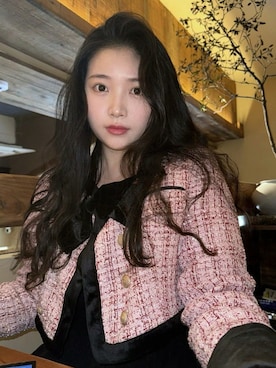 「M（エム）のアイテム（トップス）」を使った、3點69さん（レディース・158cm）の春コーディネート