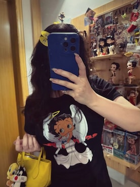 「M（エム）のアイテム（トップス）」を使った、3點69さん（レディース・158cm）の春コーディネート