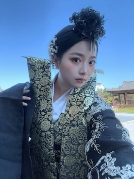 「M（エム）のアイテム（トップス）」を使った、3點69さん（レディース・158cm）の春コーディネート