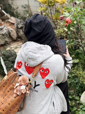 「M（エム）のアイテム（トップス、ホワイト系）」を使った、3點69さん（レディース・158cm）の春コーディネート