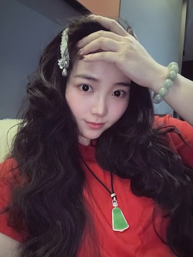 「M（エム）のアイテム（トップス、ホワイト系）」を使った、3點69さん（レディース・158cm）の春コーディネート