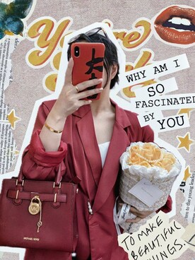 「M（エム）のアイテム（トップス）」を使った、3點69さん（レディース・158cm）の冬コーディネート