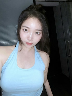 「M（エム）のアイテム（トップス）」を使った、3點69さん（レディース・158cm）の春コーディネート