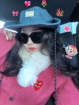 「M（エム）のアイテム（トップス、ホワイト系）」を使った、3點69さん（レディース・158cm）の春コーディネート