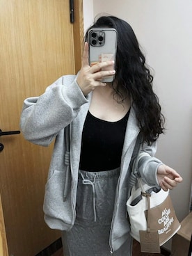 「M（エム）のアイテム（トップス）」を使った、3點69さん（レディース・158cm）の春コーディネート