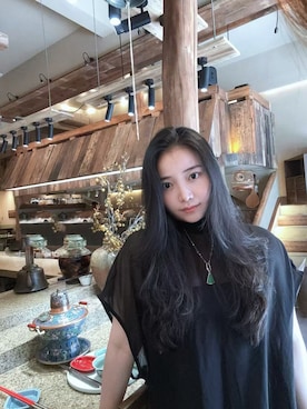 「M（エム）のアイテム（トップス、ホワイト系）」を使った、3點69さん（レディース・158cm）の春コーディネート