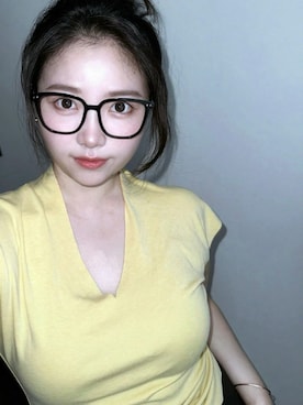 「M（エム）のアイテム（トップス）」を使った、3點69さん（レディース・158cm）の春コーディネート