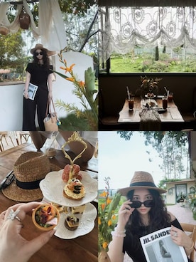 「M（エム）のアイテム（トップス）」を使った、3點69さん（レディース・158cm）の春コーディネート