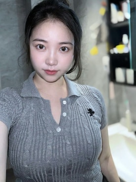 「M（エム）のアイテム」を使った、3點69さん（レディース・158cm）の春コーディネート