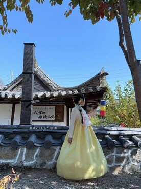 「M（エム）のアイテム」を使った、3點69さん（レディース・158cm）の春コーディネート