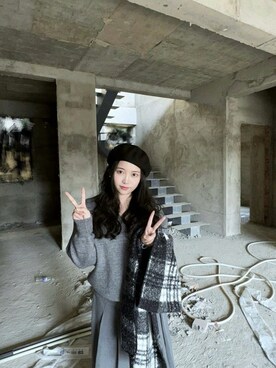 「M（エム）のアイテム（トップス）」を使った、3點69さん（レディース・158cm）の春コーディネート